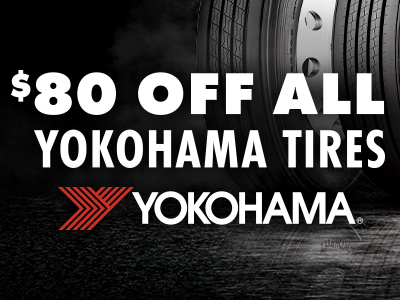 $80 off all Yokohama tires graphic