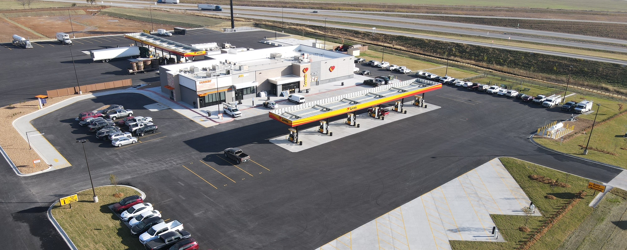 An aerial photo of Store 966 in Jasper, MO 