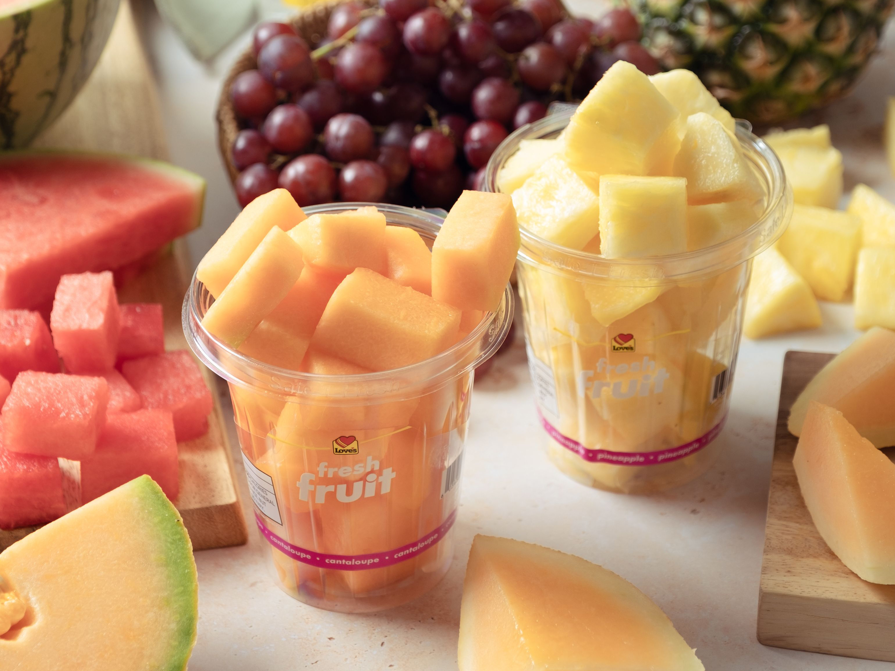 Love's Fresh To Go Cantaloupe and Pineapple Fruit Cups