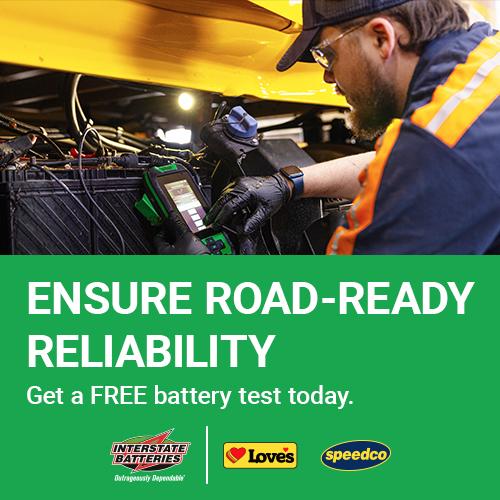 Ensure road-ready reliability with Interstate Batteries